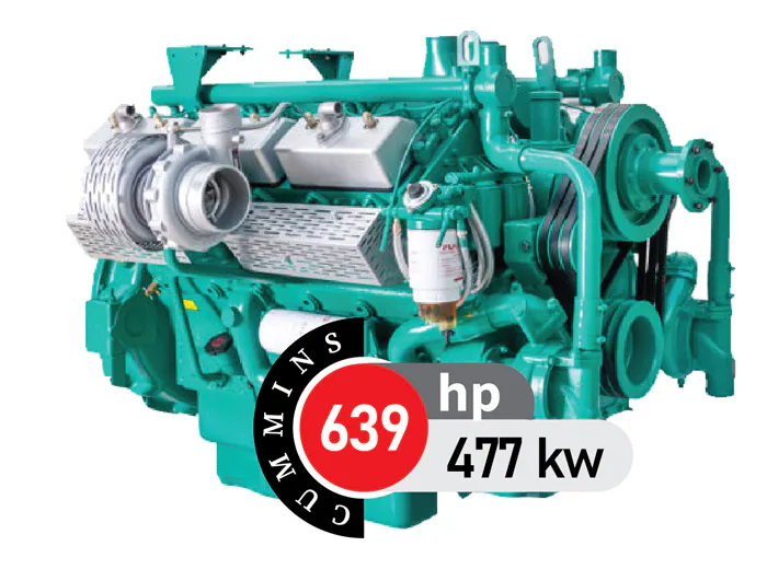 موتور دیزل کامینز ۶۳۹ اسب بخار مدل QSX15-G8