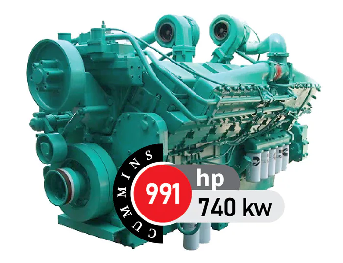 موتور دیزل کامینز ۹۹۱ اسب بخار مدل QSK23-G3