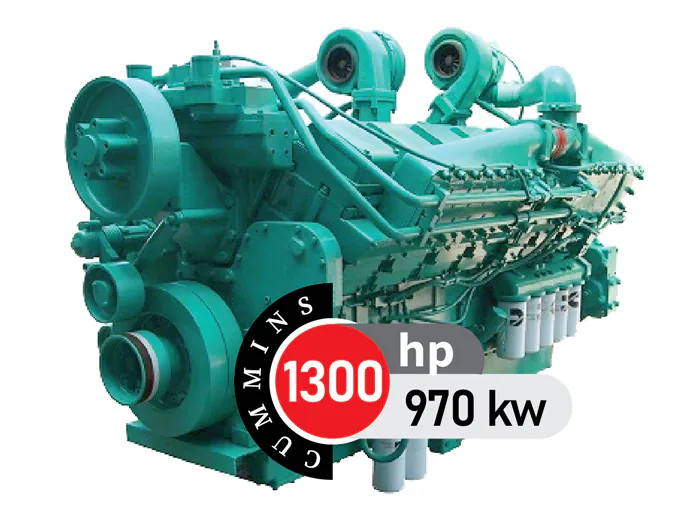 موتور دیزل کامینز ۱۳۰۰ اسب بخار مدل QST30-G4